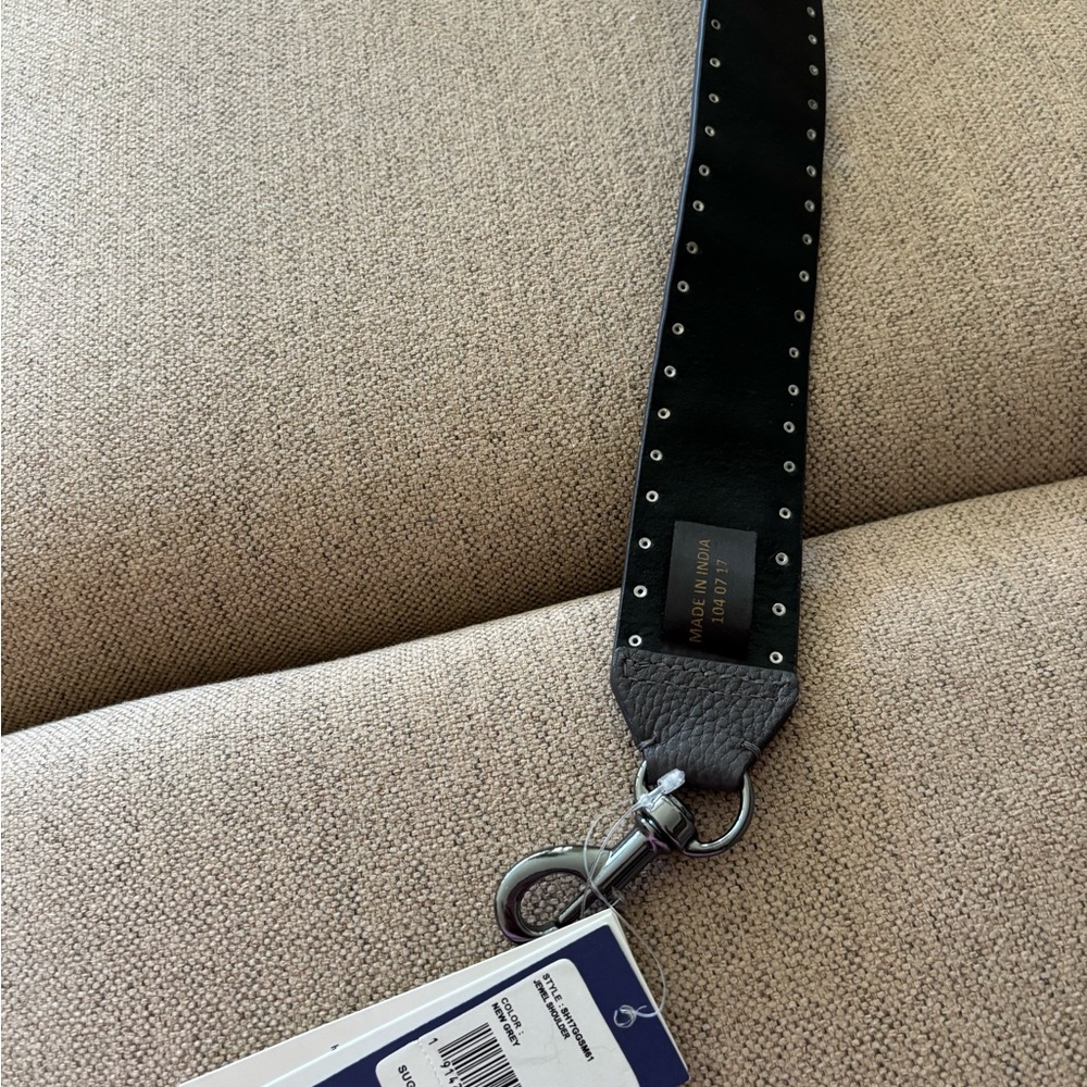 Rebecca Minkoff Gray bag strap with Gold and Silver Details - Picture 3 of 4